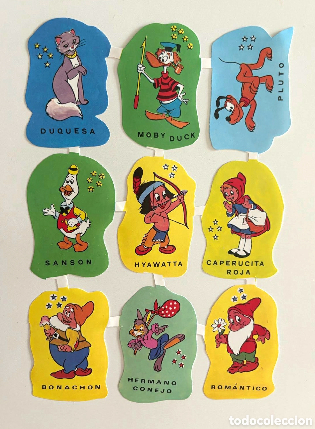 Coleccionismo cromos troquelados antiguos: L&aacute;mina CROMOS TROQUELADOS espa&ntilde;oles EDIVAS GRANDES personajes Walt Disney NUEVA picar colecci&oacute;n ni&ntilde;o