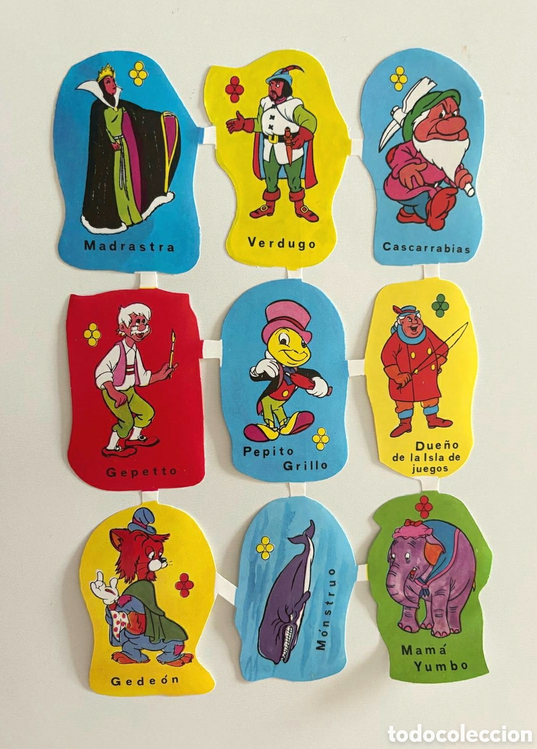 Coleccionismo cromos troquelados antiguos: L&aacute;mina CROMOS TROQUELADOS espa&ntilde;oles EDIVAS GRANDES personajes Walt Disney NUEVA picar colecci&oacute;n ni&ntilde;o