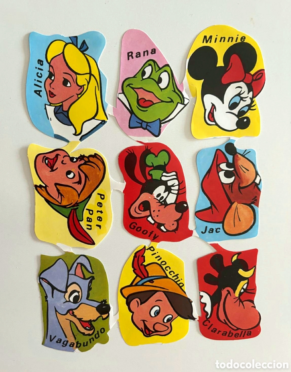 Coleccionismo cromos troquelados antiguos: L&aacute;mina CROMOS TROQUELADOS espa&ntilde;oles EDIVAS GRANDES personajes Walt Disney NUEVA picar colecci&oacute;n ni&ntilde;o