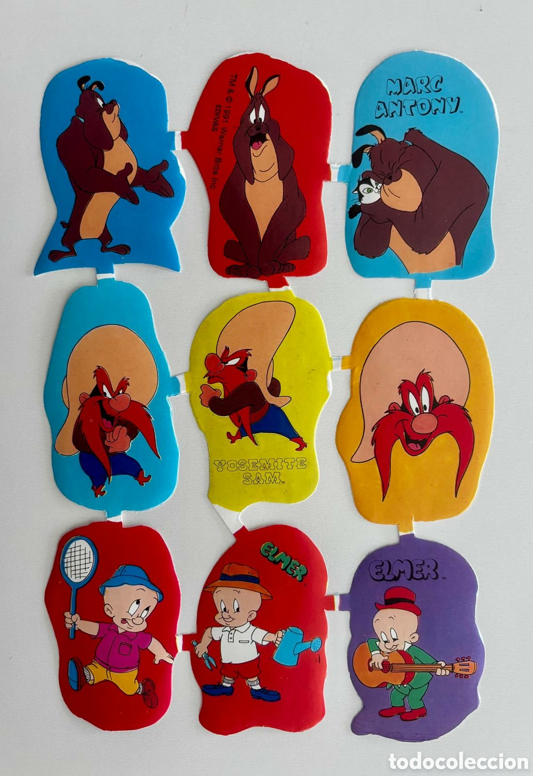 Coleccionismo cromos troquelados antiguos: L&aacute;mina CROMOS TROQUELADOS espa&ntilde;oles EDIVAS GRANDES dibujos Warner Bros 70/80 NUEVA colecci&oacute;n ni&ntilde;os