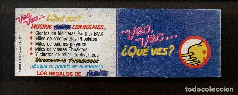 Coleccionismo cromos troquelados antiguos: CROMO PHOSKITOS VEO VEO... &iquest;QUE VES?. A&Ntilde;OS 80