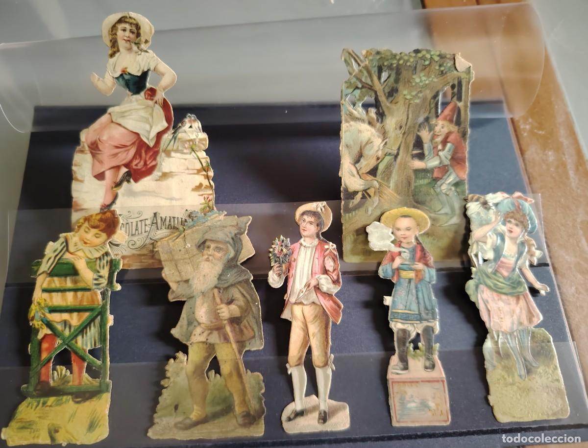 Coleccionismo cromos troquelados antiguos: CROMOS TROQUELADOS NI&Ntilde;OS RAROS ANTIGUOS LOTE 5 CHOCOLATE AMATLLER