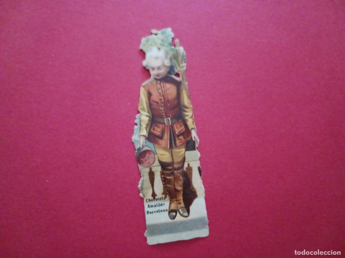 Coleccionismo cromos troquelados antiguos: cromo troquelado, paje, chocolate amatller