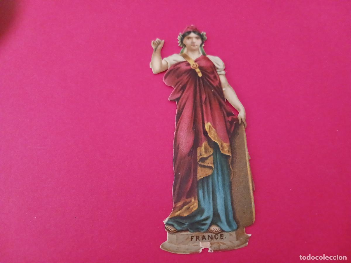 Coleccionismo cromos troquelados antiguos: cromo troquelado, juana de arco, chocolate amatller