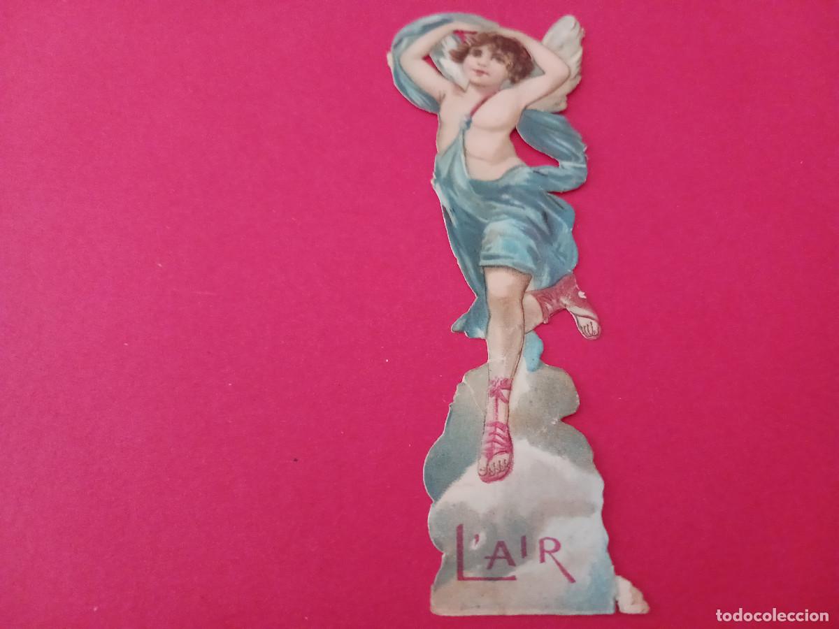 Coleccionismo cromos troquelados antiguos: cromo troquelado, el aire, compa&ntilde;ia colonial