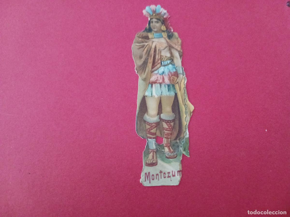 Coleccionismo cromos troquelados antiguos: cromo troquelado, montezuma, compa&ntilde;ia colonial