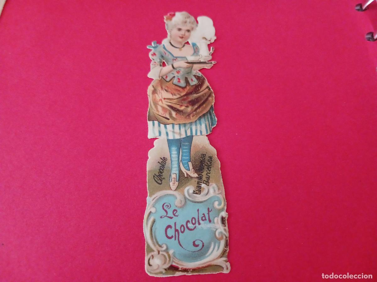 Coleccionismo cromos troquelados antiguos: cromo troquelado, le chocolat, regalo de evaristo juncosa