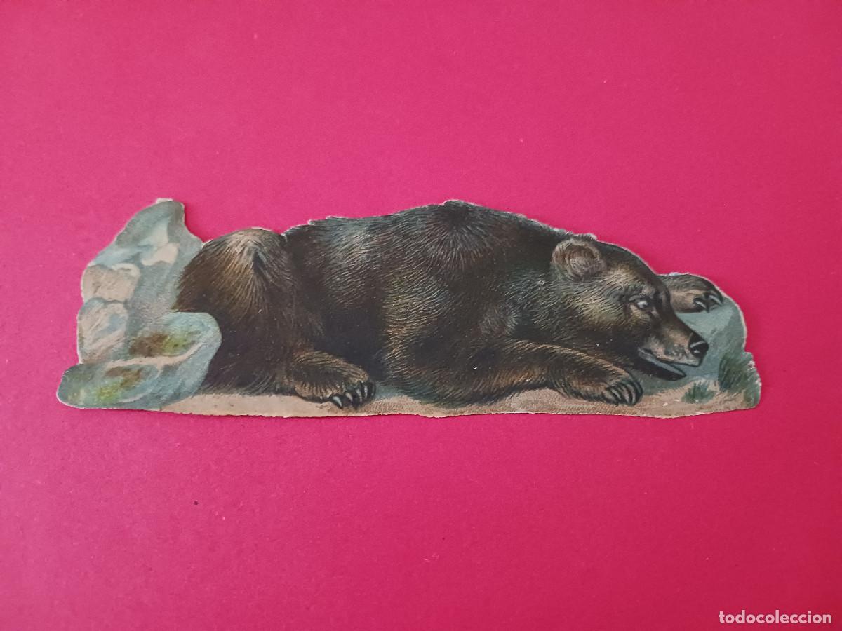 Coleccionismo cromos troquelados antiguos: cromo troquelado, oso, alomar