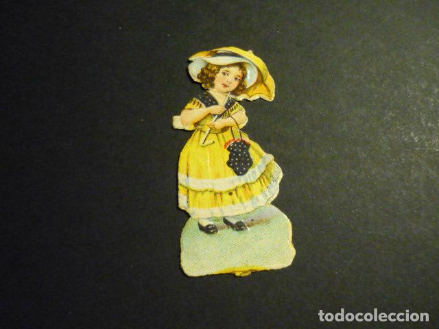 Collectionnisme Cartes &agrave; collectionner massicot&eacute;es anciennes: NI&Ntilde;A ELEGANTE CROMO TROQUELADO
