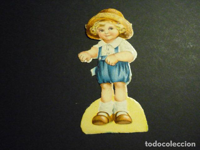 Collectionnisme Cartes &agrave; collectionner massicot&eacute;es anciennes: NI&Ntilde;O ELEGANTE CROMO TROQUELADO