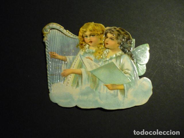 Collectionnisme Cartes &agrave; collectionner massicot&eacute;es anciennes: ANGELES CANTORES CROMO TROQUELADO