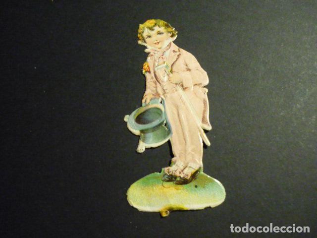 Collectionnisme Cartes &agrave; collectionner massicot&eacute;es anciennes: NI&Ntilde;O ELEGANTE CROMO TROQUELADO