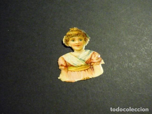 Collectable Antique Stamped Cards: NI&Ntilde;A CROMO TROQUELADO