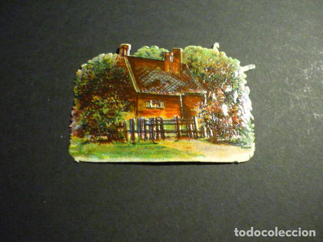 Collectable Antique Stamped Cards: CASA EN EL CAMPO CROMO TROQUELADO