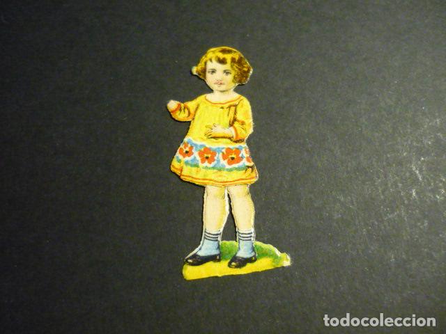Collectionnisme Cartes &agrave; collectionner massicot&eacute;es anciennes: NI&Ntilde;A ELEGANTE CROMO TROQUELADO