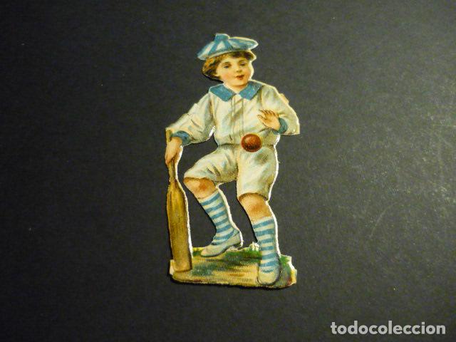 Collectionnisme Cartes &agrave; collectionner massicot&eacute;es anciennes: NI&Ntilde;O CON PELOTA CROMO TROQUELADO