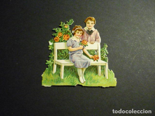 Coleccionismo cromos troquelados antiguos: NI&Ntilde;OS ELEGANTES CROMO TROQUELADO