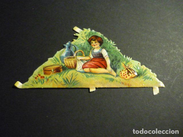 Coleccionismo cromos troquelados antiguos: MERIENDA CAMPESTRE CROMO TROQUELADO