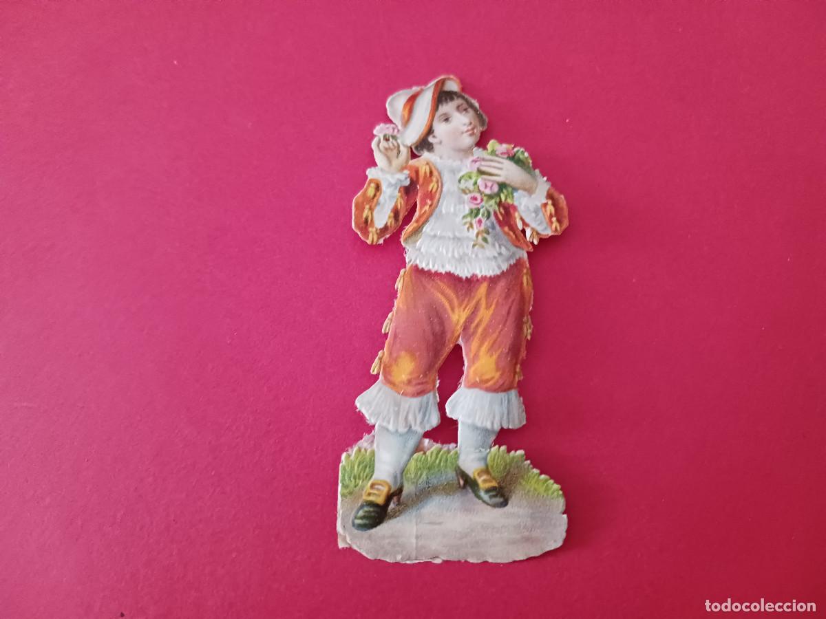 Coleccionismo cromos troquelados antiguos: cromo troquelado, ni&ntilde;o con sombrero, sin nombre comercial