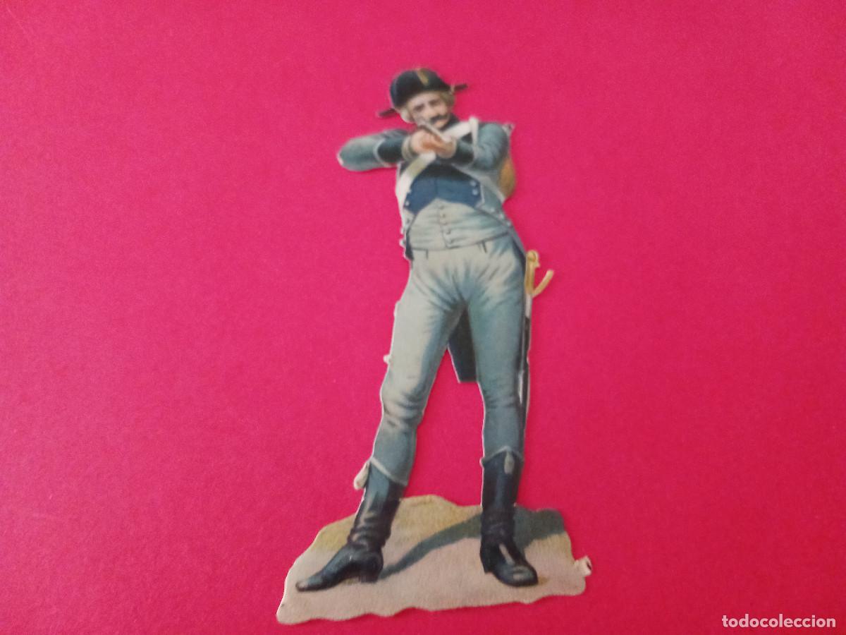 Coleccionismo cromos troquelados antiguos: cromo troquelado, legion noire sin pompon en casco, sin nombre comercial