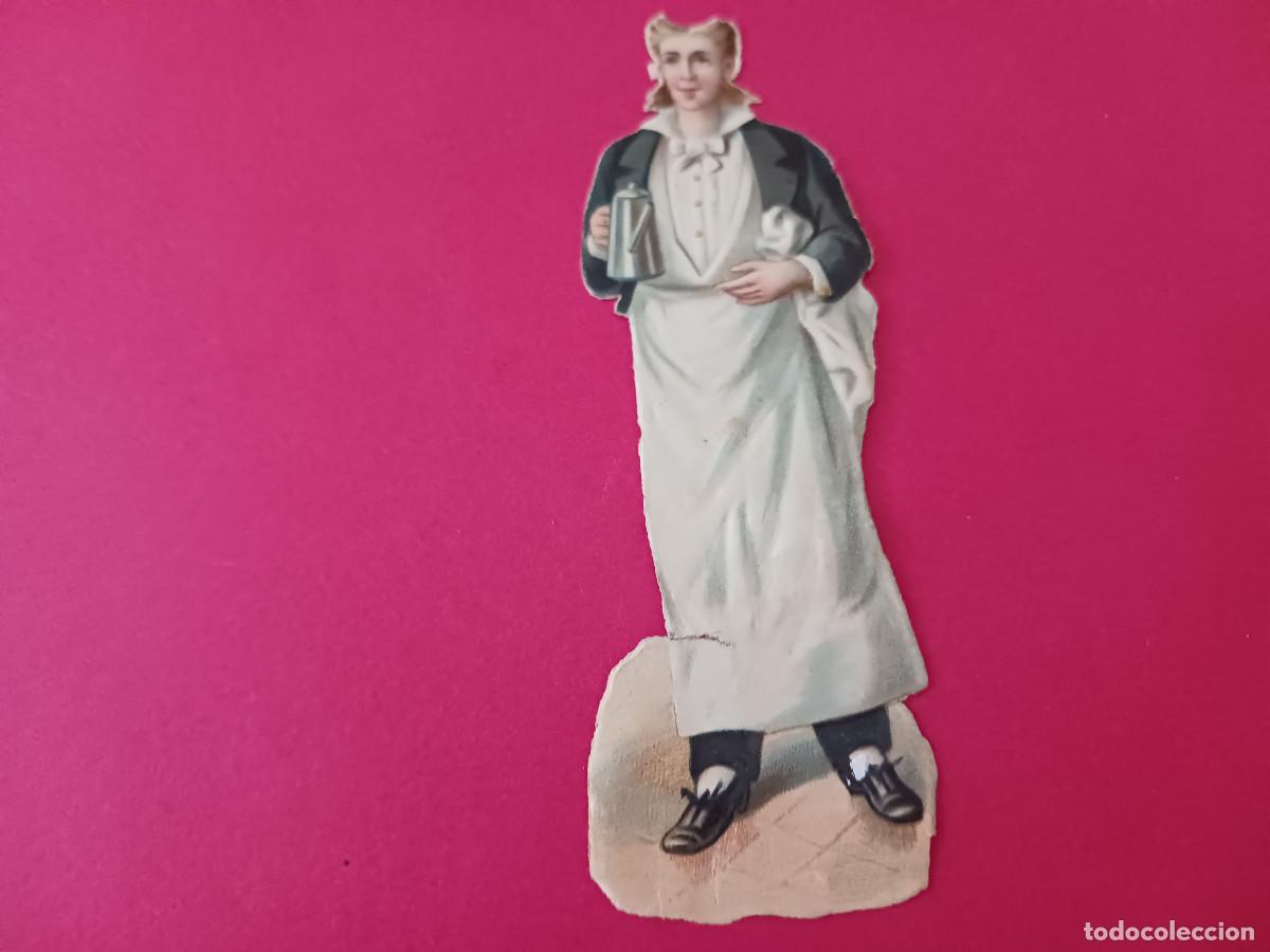 Coleccionismo cromos troquelados antiguos: cromo troquelado, camarero, sin nombre comercial
