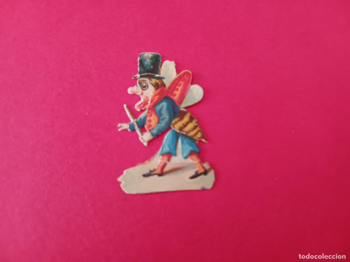 Coleccionismo cromos troquelados antiguos: cromo troquelado, grillo customizado, sin nombre comercial