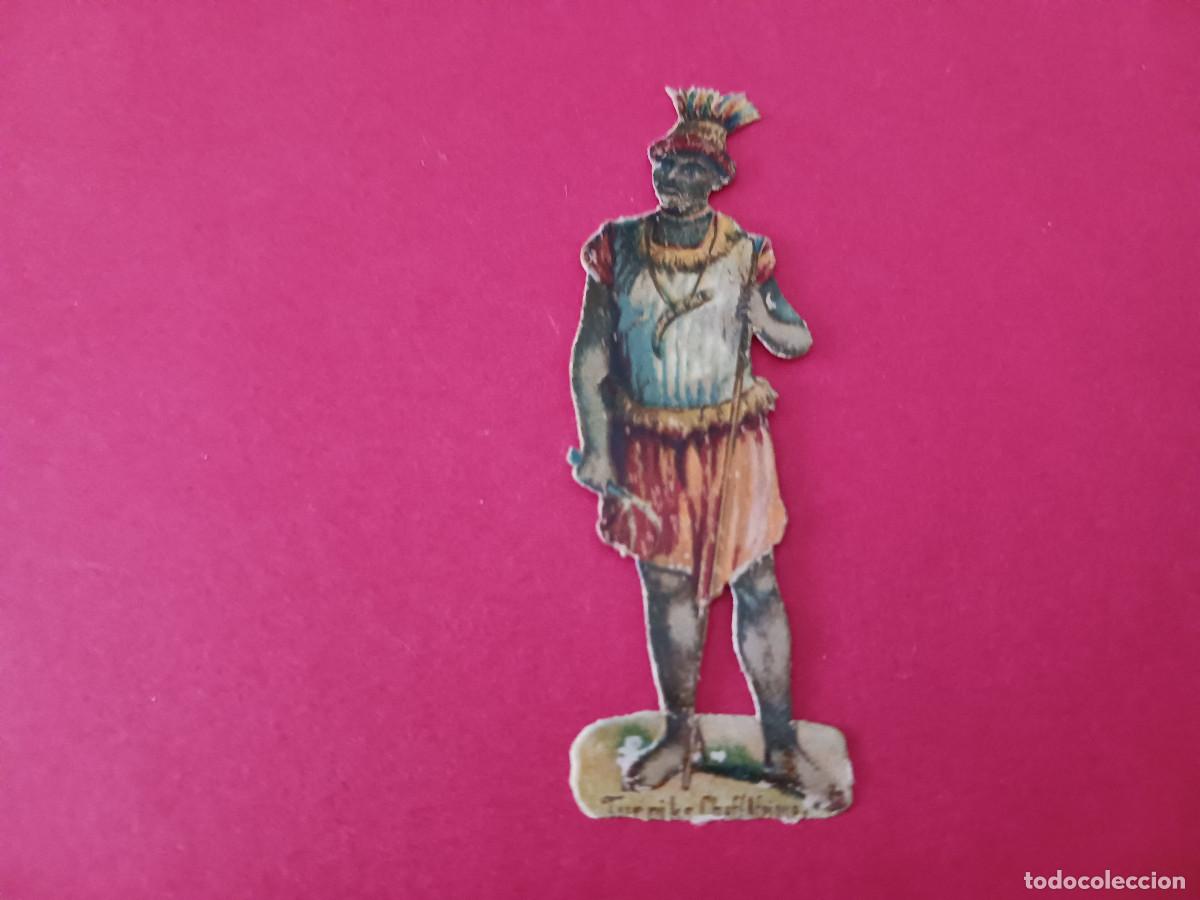 Coleccionismo cromos troquelados antiguos: cromo troquelado, africano, sin nombre comercial
