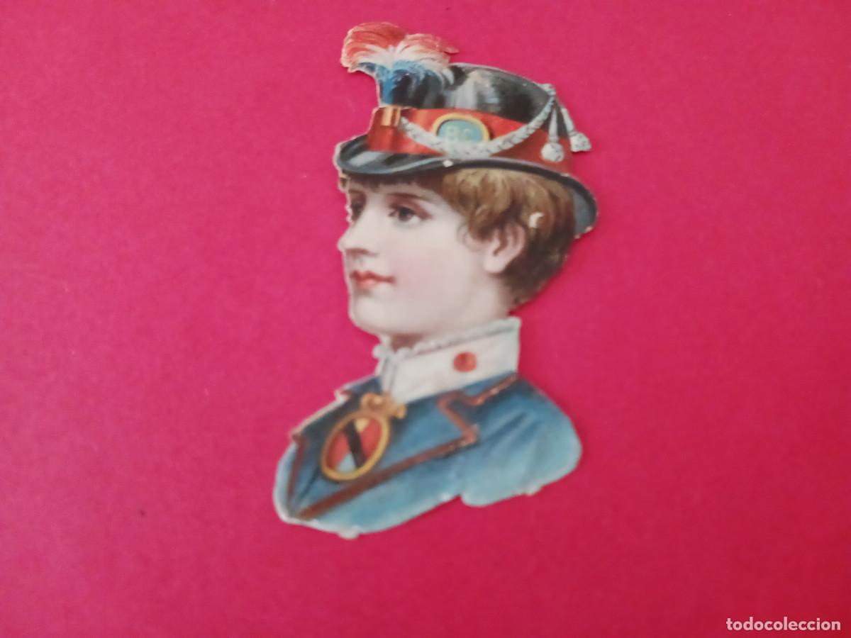 Coleccionismo cromos troquelados antiguos: cromo troquelado, chica majorette, medio cuerpo, sin nombre comercial