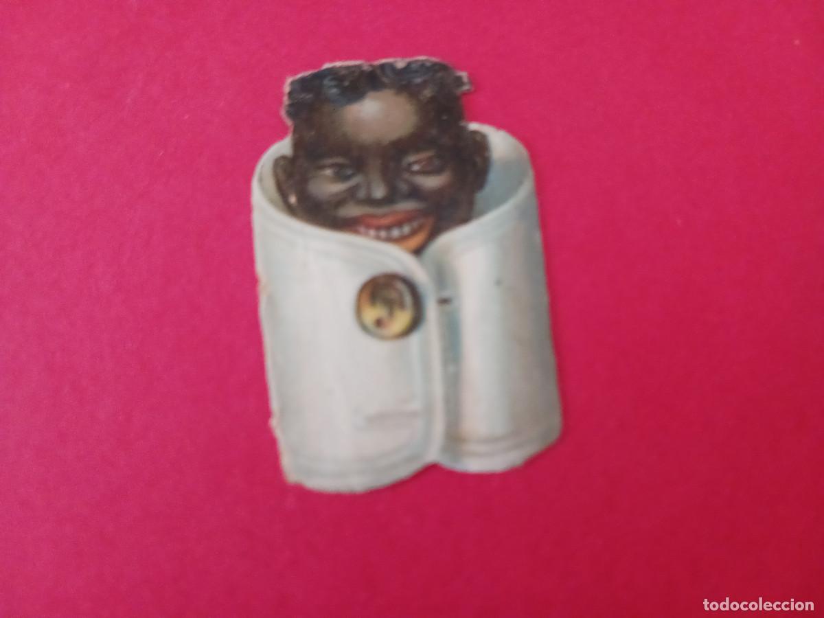Coleccionismo cromos troquelados antiguos: cromo troquelado, negrito asomando de pu&ntilde;o de camisa, sin nombre comercial