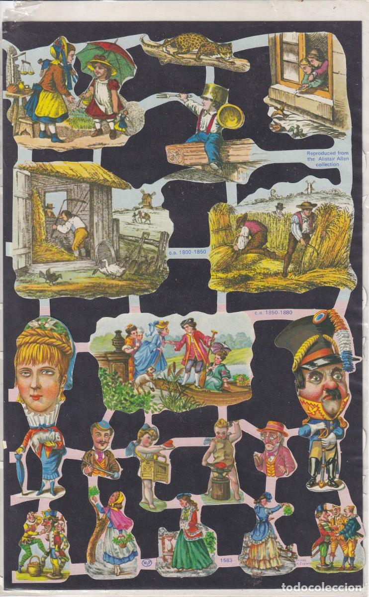 Coleccionismo cromos troquelados antiguos: 2 HOJAS CON CROMOS ANTIGUOS DE PICAR TROQUELADOS NUEVOS Y PRECINTADOS (MADE IN ENGLAND)