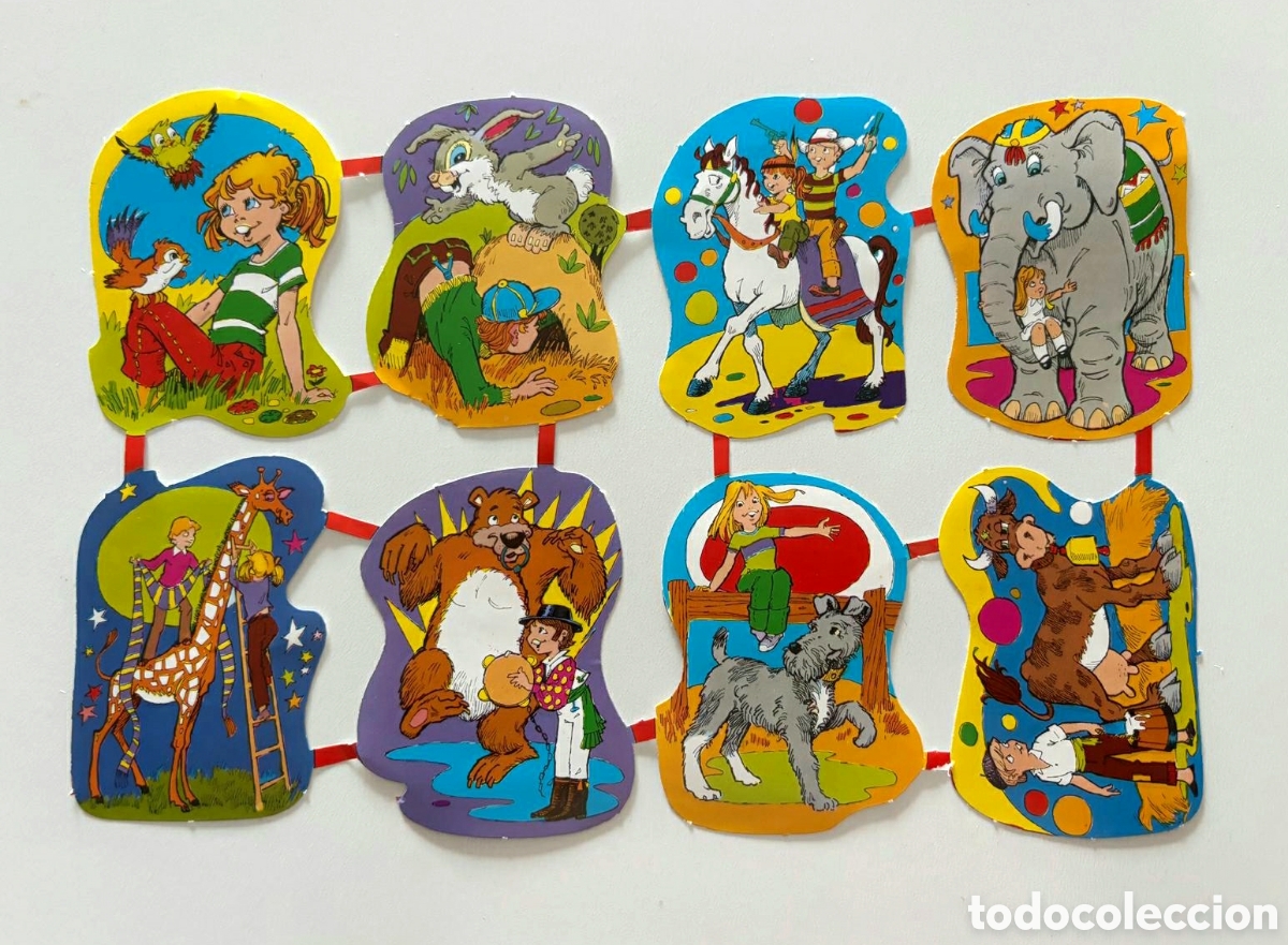 Coleccionismo cromos troquelados antiguos: L&aacute;mina CROMOS TROQUELADOS espa&ntilde;oles MAVES GRANDES relieve ni&ntilde;os animales 70/80 NUEVA colecci&oacute;n picar