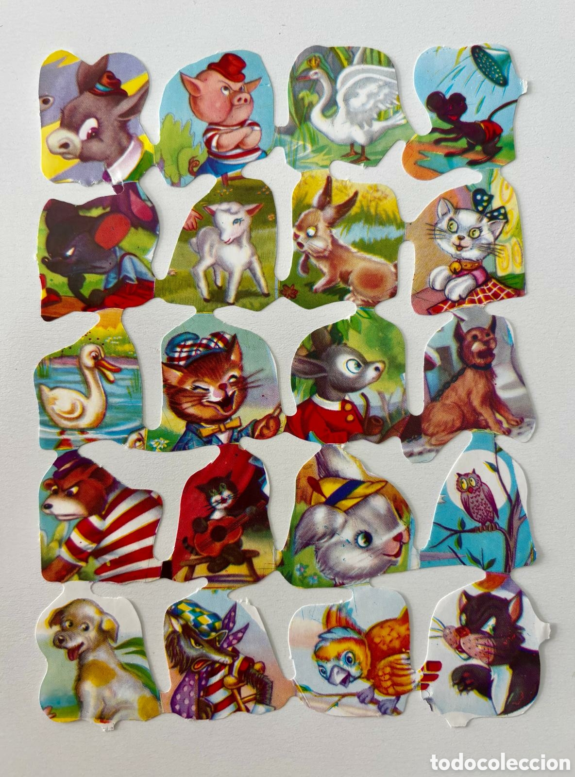 Coleccionismo cromos troquelados antiguos: L&aacute;mina CROMOS TROQUELADOS espa&ntilde;oles FHER cuentos 70/80 NUEVA colecci&oacute;n ni&ntilde;os infantiles juego fb f b