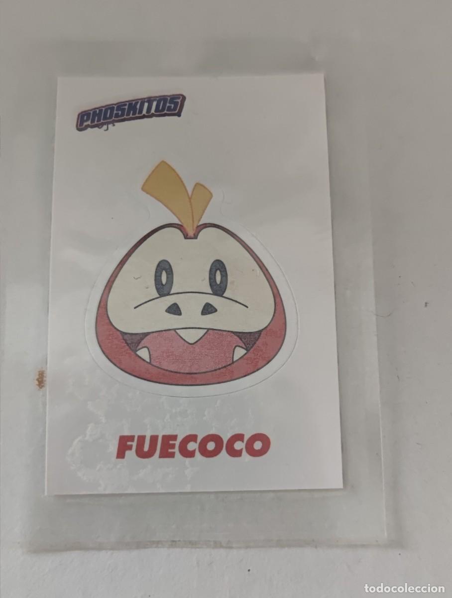 Coleccionismo cromos troquelados antiguos: CROMO PEGATINA PHOSKITOS ( POKEMON 2024 ) - FUECOCO