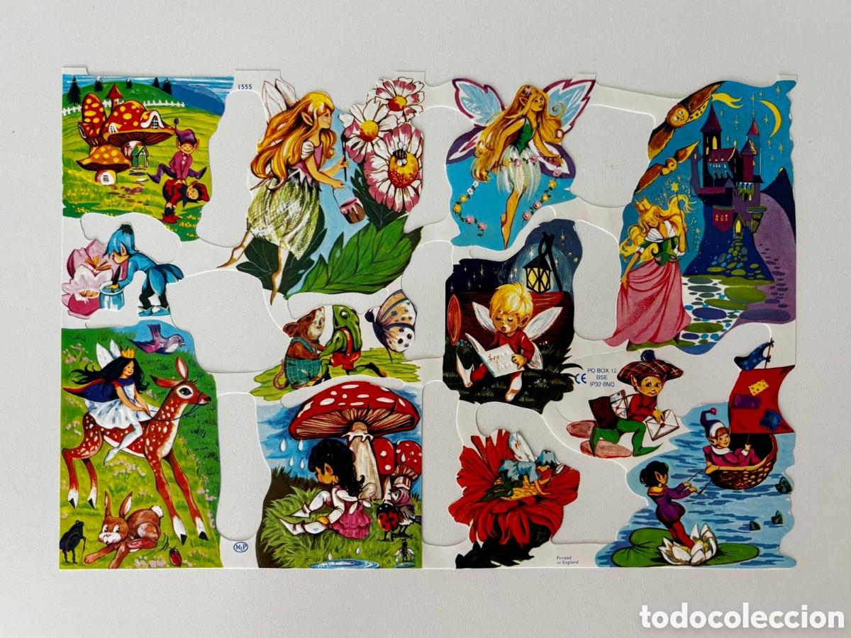 Coleccionismo cromos troquelados antiguos: L&aacute;mina CROMOS TROQUELADOS ingleses MLP 1555 hadas ninfas NUEVA colecci&oacute;n juegos infantiles ni&ntilde;as