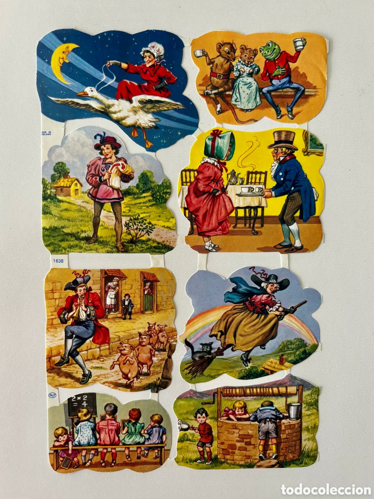 Coleccionismo cromos troquelados antiguos: L&aacute;mina CROMOS TROQUELADOS ingleses MLP 1638 cuentos NUEVA colecci&oacute;n juego infantiles ni&ntilde;as