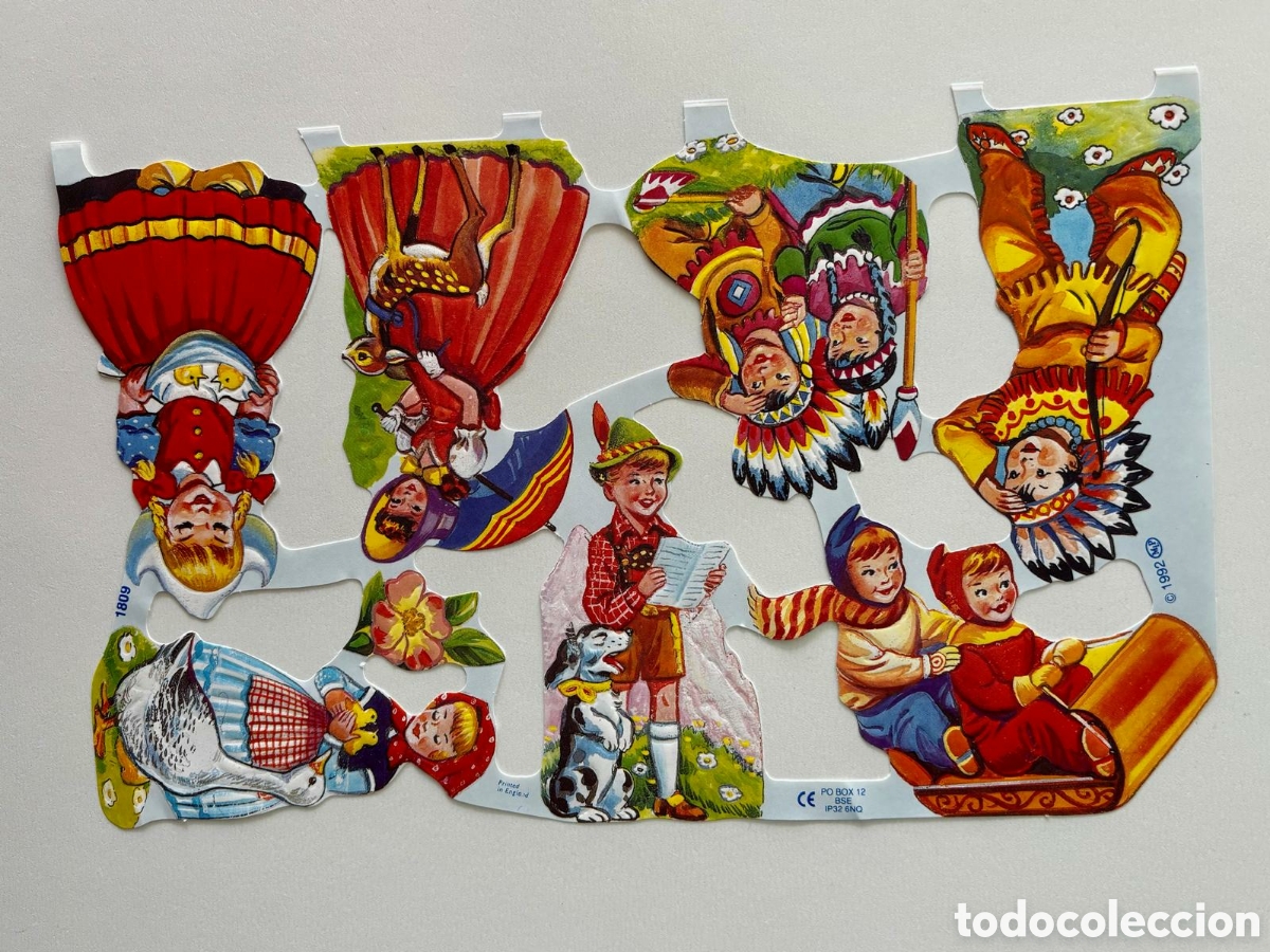 Coleccionismo cromos troquelados antiguos: L&aacute;mina CROMOS TROQUELADOS ingleses MLP 1809 ni&ntilde;os disfraces NUEVA colecci&oacute;n juego infantiles ni&ntilde;as