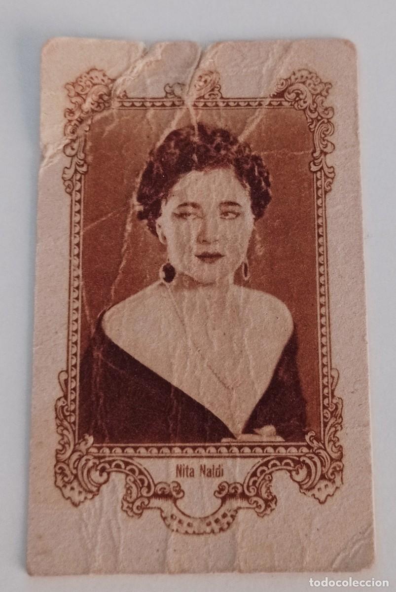 Coleccionismo cromos troquelados antiguos: CROMO LITOGR&Aacute;FICO PUBLICIDAD LACTYL - ACTRIZ CINE MUDO NITA NALDI 1920