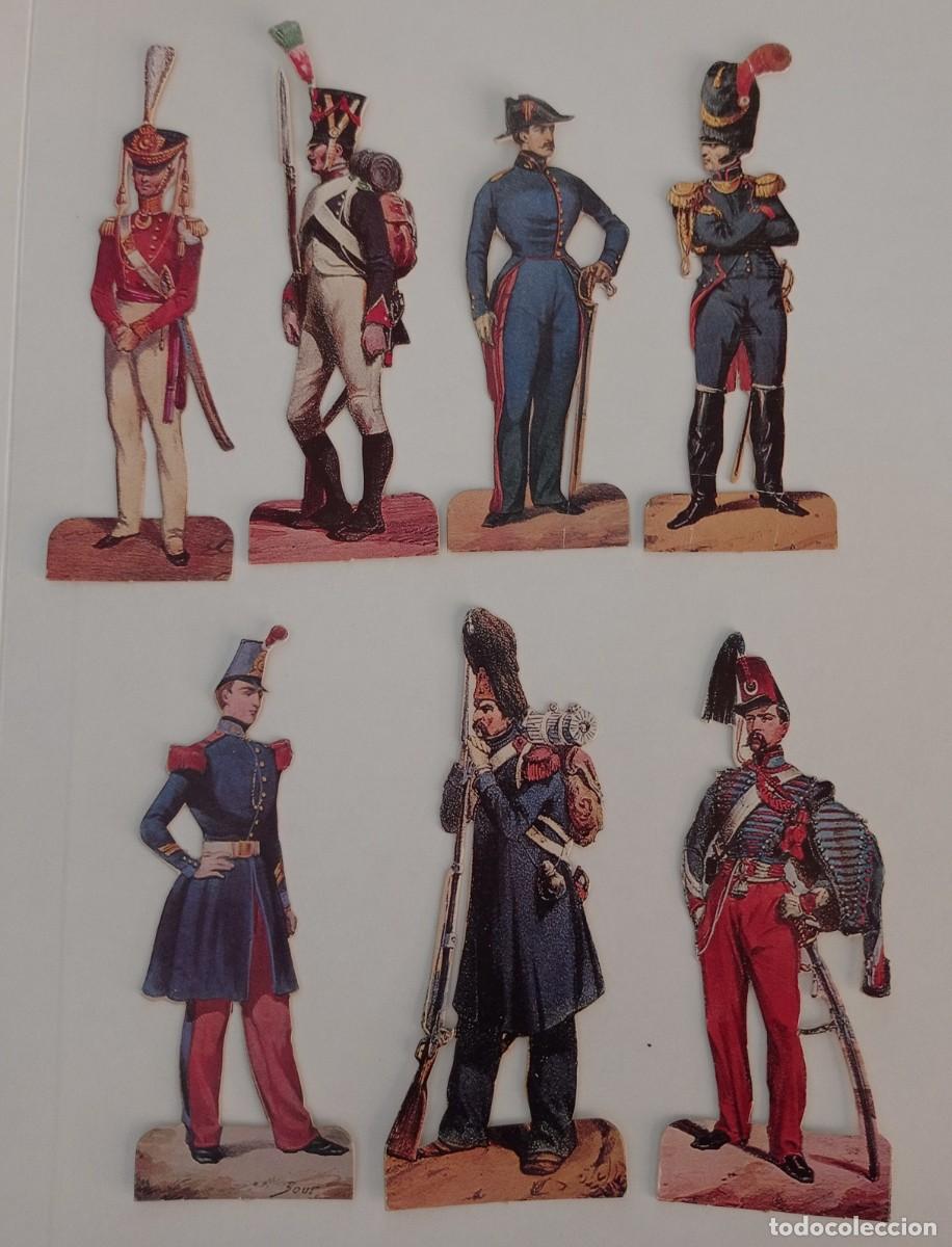 Coleccionismo cromos troquelados antiguos: CROMOS TROQUELADOS MILITARES EN CARTON CIGARROS FAVORITA TABACO ISLAS CANARIAS