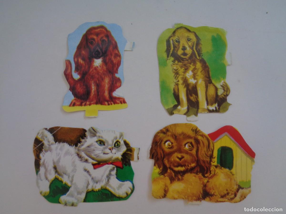 Coleccionismo cromos troquelados antiguos: LOTE DE 4 CROMOS TROQUELADOS ORIGINALES DE EPOCA