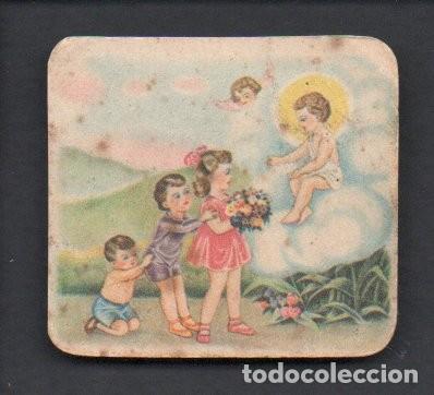 Coleccionismo cromos troquelados antiguos: ANTIGUO CROMO ORIGINAL TROQUELADO, RELIGIOSO INFANTIL. NI&Ntilde;O JESUS CON NI&Ntilde;OS.