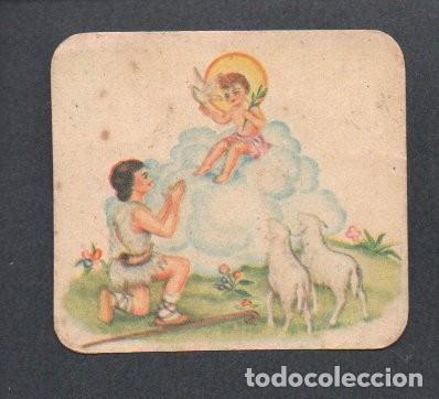 Coleccionismo cromos troquelados antiguos: ANTIGUO CROMO ORIGINAL TROQUELADO, RELIGIOSO INFANTIL. NI&Ntilde;O JESUS CON PASTOR Y OVEJAS