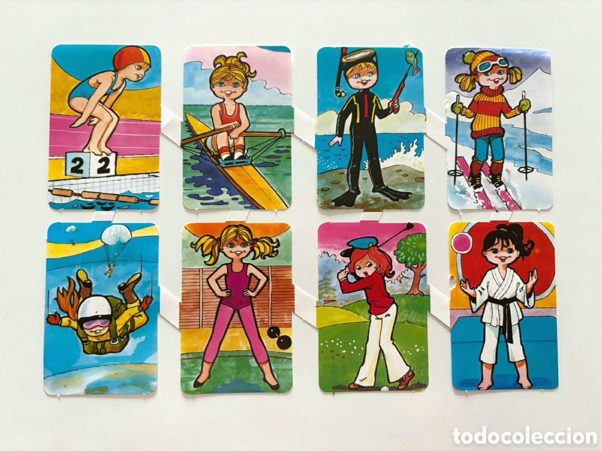 Coleccionismo cromos troquelados antiguos: L&aacute;mina CROMOS TROQUELADOS espa&ntilde;oles MAVES GRANDES relieve ni&ntilde;as deportistas deportes 70/80 NUEVA EGB