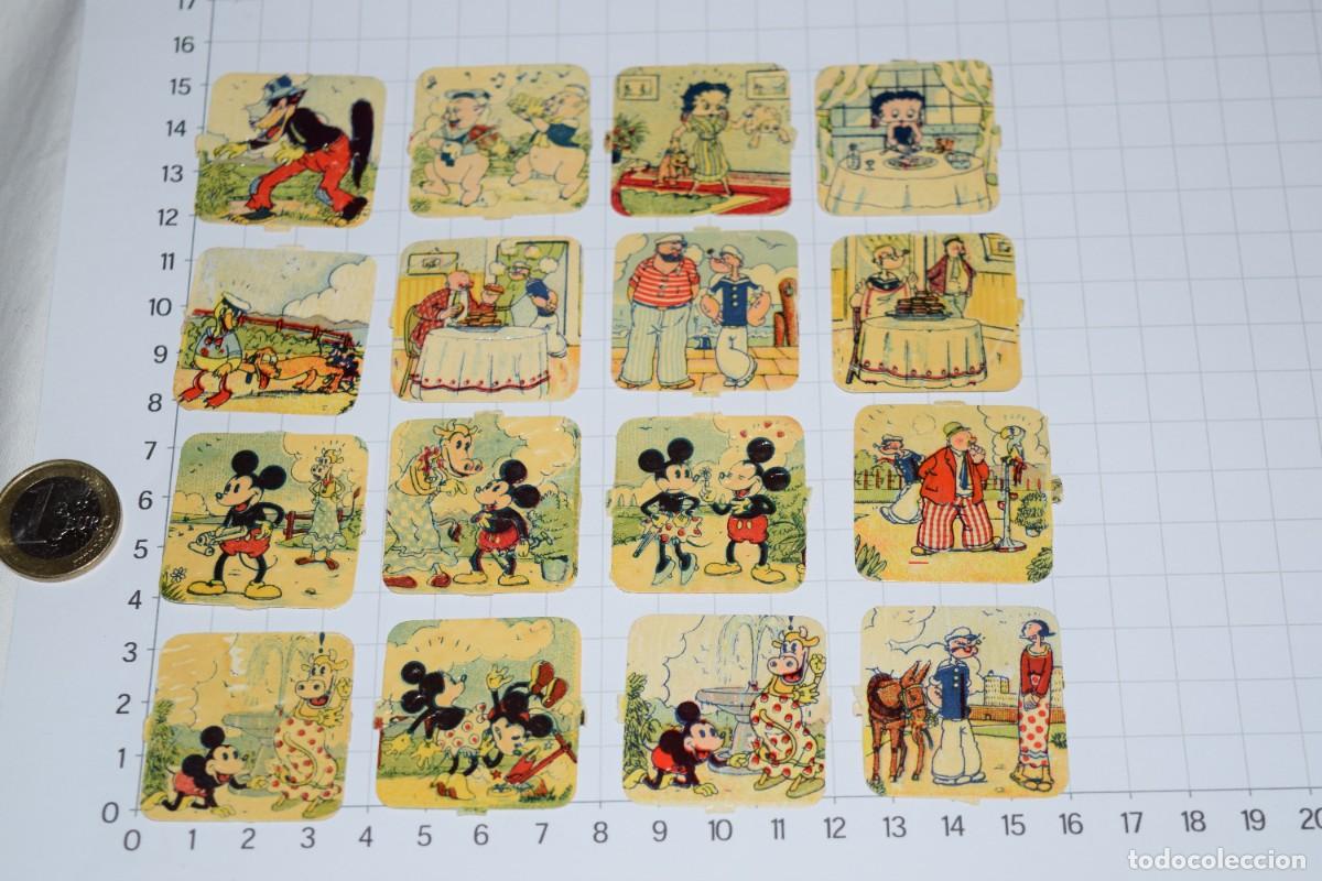 Coleccionismo cromos troquelados antiguos: A&ntilde;os 40, FHER Disney - CROMOS TROQUELADOS / Mickey Mouse, Popeye, Betty Boop,Tres Cerditos - Lote 3