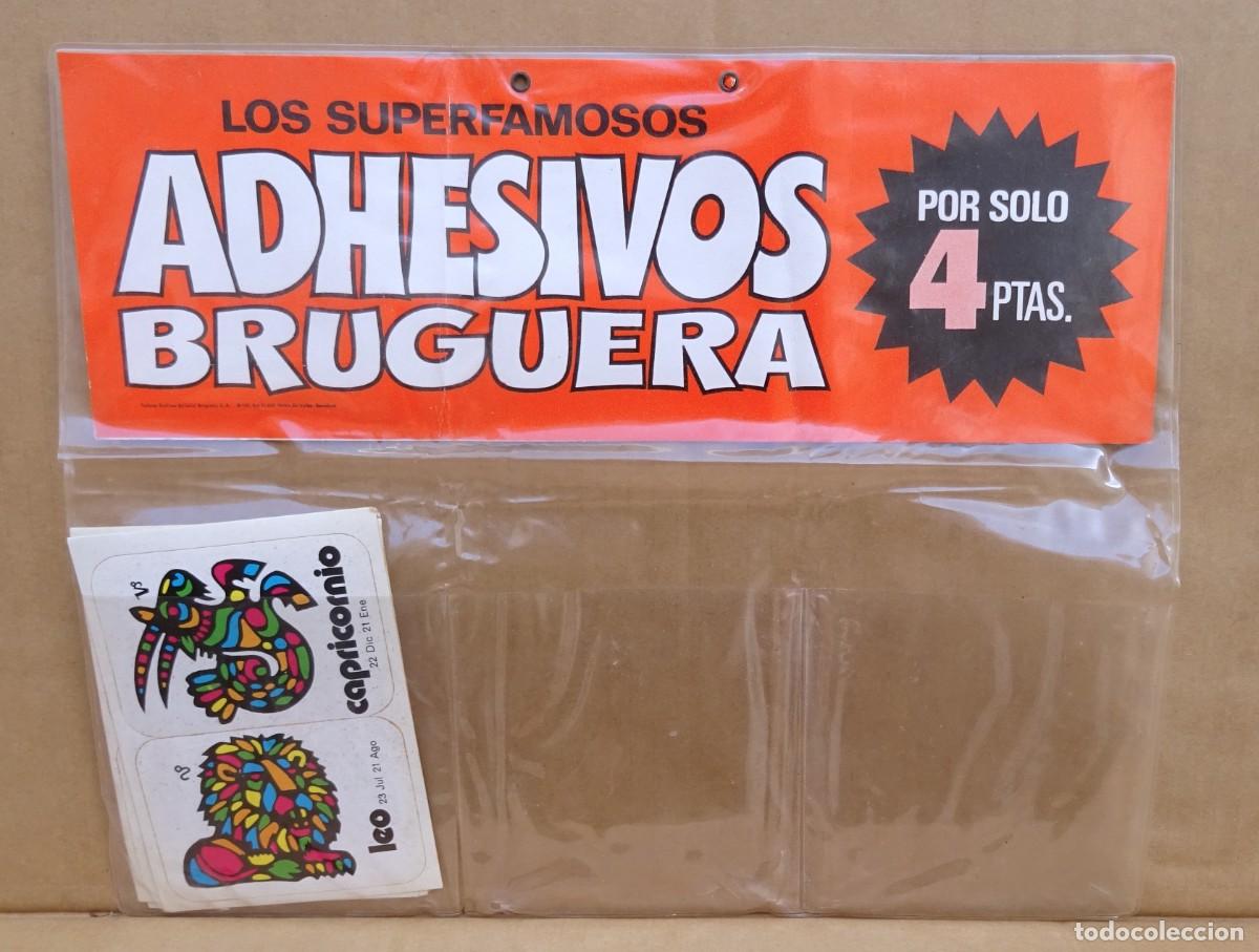 Coleccionismo cromos troquelados antiguos: BRUGUERA ADHESIVOS CROMOS TROQUELADOS EXPOSITOR MAS 6 ADHESIVOS ZODIACO