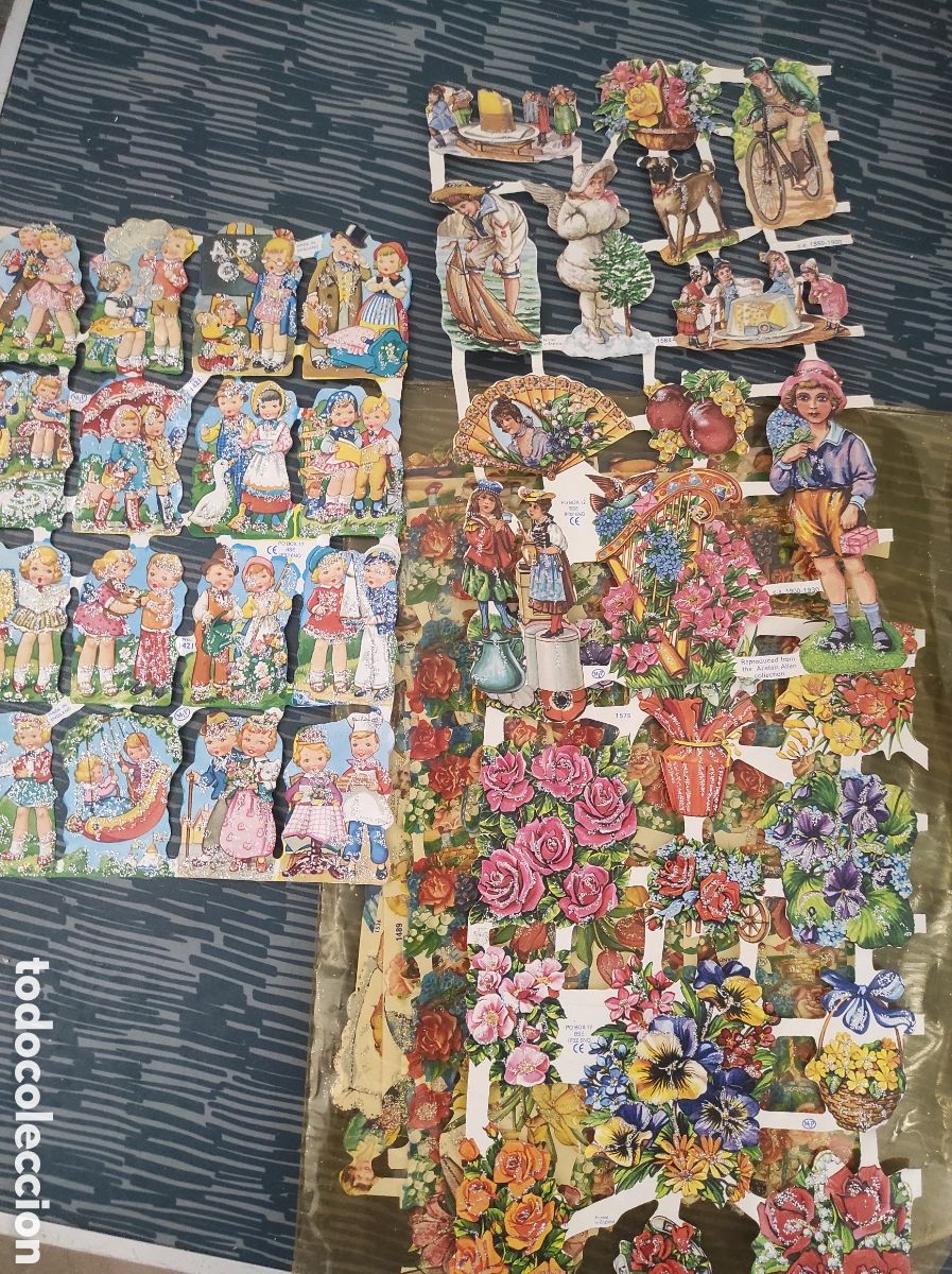 Coleccionismo cromos troquelados antiguos: LOTE alrededor 10 L&aacute;minas cromos troquelados ingleses