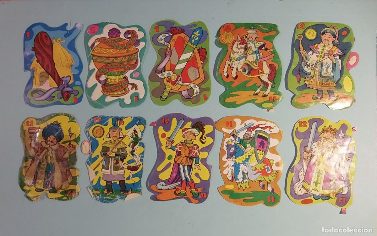 Coleccionismo cromos troquelados antiguos: CROMOS DE PICAR - JUEGO DE CARTAS - 10 UNIDADES.