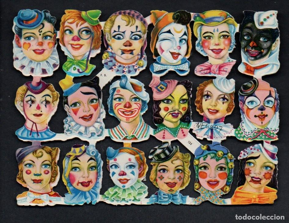 Coleccionismo cromos troquelados antiguos: CROMOS TROQUELADOS ORIGINALES, - LAMINA FB 125 - CON BRILLO Y RELIEVE. COMPLETA.