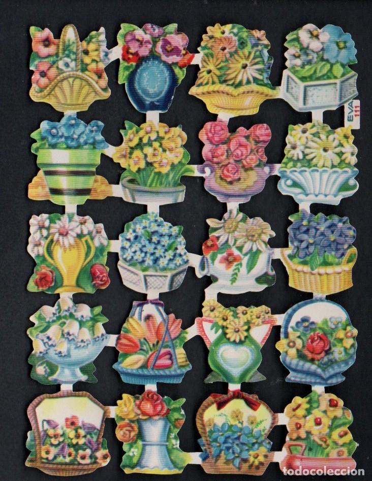 Coleccionismo cromos troquelados antiguos: CROMOS TROQUELADOS ORIGINALES, - LAMINA EVA 111 - CON BRILLO Y RELIEVE. COMPLETA