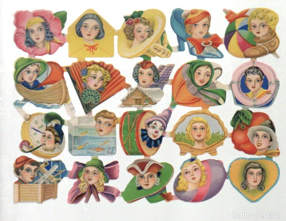 Coleccionismo cromos troquelados antiguos: CROMOS TROQUELADOS ORIGINALES, - LAMINA FB 51 - CON BRILLO Y RELIEVE. ORIGINAL - COMPLETA