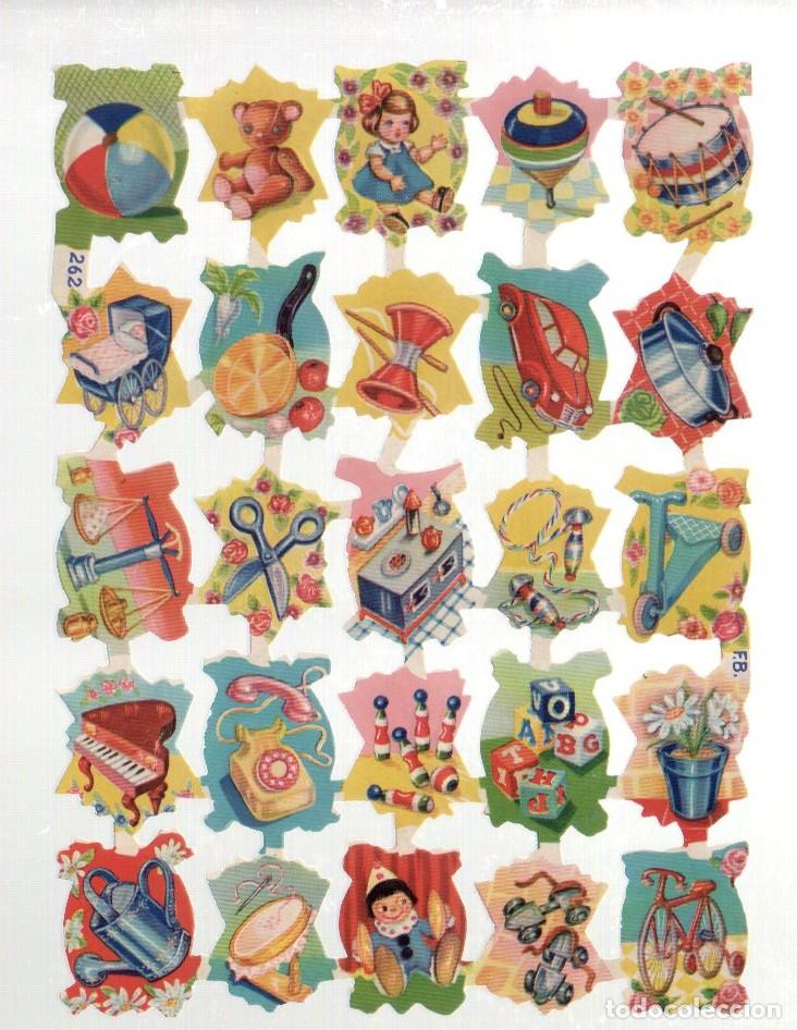 Coleccionismo cromos troquelados antiguos: CROMOS TROQUELADOS ORIGINALES, - LAMINA FB 262 - CON BRILLO Y RELIEVE. ORIGINAL - COMPLETA